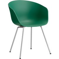 HAY About a Chair AAC 26 - teal green 2.0 - Verchroomd staal - viltglijders
