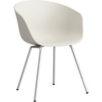HAY About a Chair AAC 26 - viltglijders - Verchroomd staal - melange cream 2.0