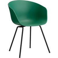HAY About a Chair AAC 26 - Standaard glijders kunststof - zwart - teal green 2.0