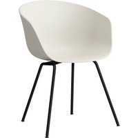 HAY About a Chair AAC 26 - Standaard glijders kunststof - zwart - melange cream 2.0
