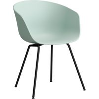 HAY About a Chair AAC 26 - dusty mint 2.0 - zwart - viltglijders