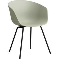 HAY About a Chair AAC 26 - pastel green 2.0 - zwart - viltglijders