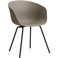 HAY About a Chair AAC 26 - khaki 2.0 - zwart - viltglijders