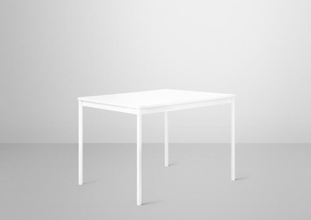 Muuto Base tafel - wit laminaat - wit - gelakte kanten - S