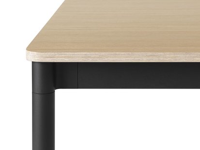 Muuto Base tafel - eikenfineer - zwart - multiplexrand - S