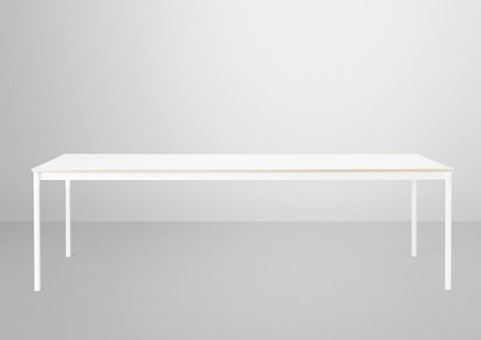 Muuto Base tafel - wit laminaat - wit - multiplexrand - XL