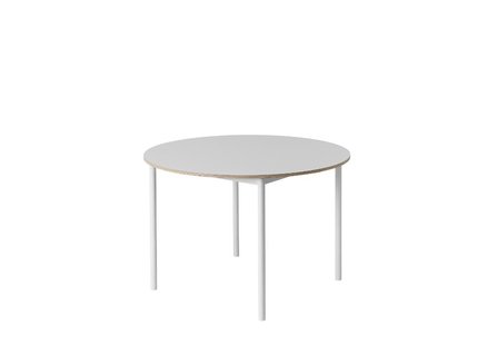 Muuto Base tafel rond - wit laminaat