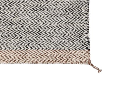 Muuto Ply vloerkleed - zwart-wit - 170 x 240 cm