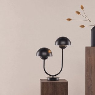 Nohr Tafellamp 'Lakitha' 2-lamps, kleur Zwart