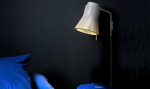 Secto Petit 4630 wandlamp - zwart - met kabel + stekker