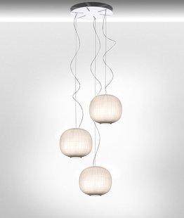 Foscarini Tartan hanglamp led - wit - Led dimbaar