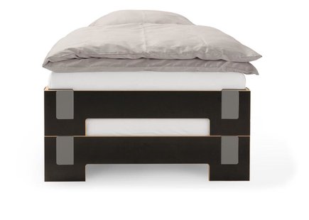 Moormann Tagedieb stapelbed - zwart (FU) - 90 x 200 cm