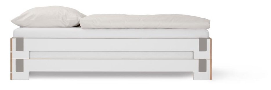 Moormann Tagedieb stapelbed - wit (FU) - 100 x 200 cm