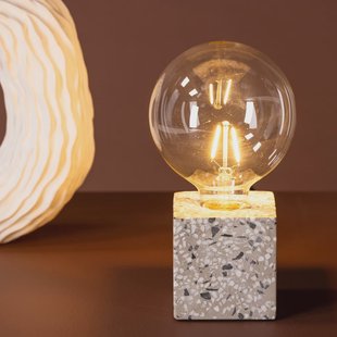 Nohr Tafellamp 'Zacharia' Terrazzo, kleur Grijs