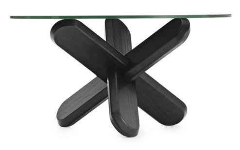 Normann Copenhagen Ding salontafel - Glas - zwart eiken