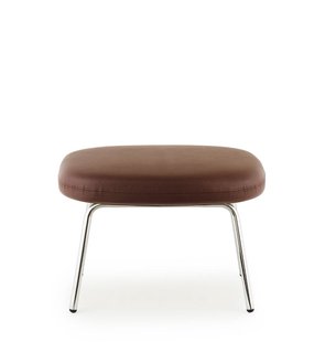 Normann Copenhagen Era kruk met stalen frame - Chroom/ Tango leer 41599