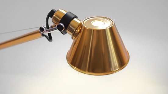 Artemide Gouden Tolomeo Micro Tavolo met beperkte oplage