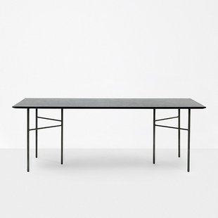 Ferm Living Mingle tafelblad - zwart gebeitst eiken  - 210 x 90 cm