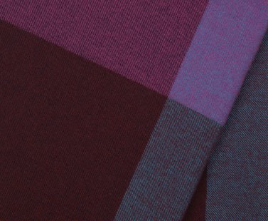 Vitra Colour Block deken - blauw - bordeaux