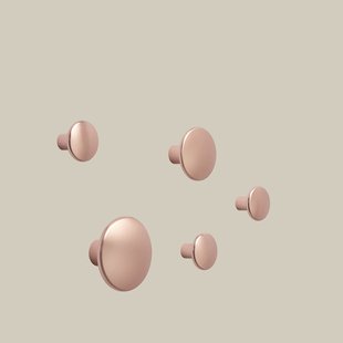 Muuto The Dots Metal - roze - Set