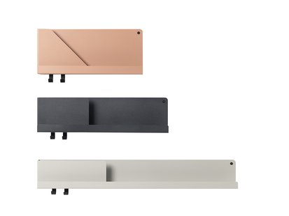 Muuto Folded rek - grijs - 96 x 13 cm
