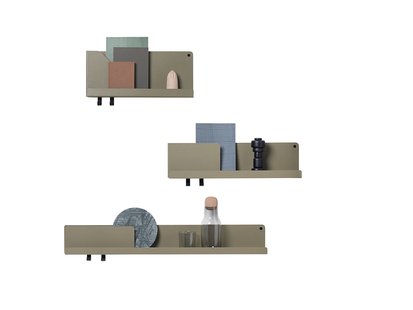 Muuto Folded rek - olijf - 96 x 13 cm
