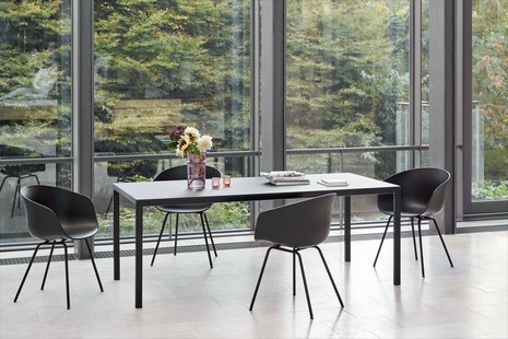 HAY T12 tafel - zwart - 200 x 95 cm