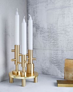 Fritz Hansen Candlestick kandelaar - messing - XL