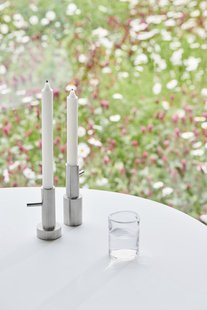 Fritz Hansen Candlestick kandelaar - zilver - M