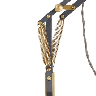 Anglepoise Original 1227™ Brass bureaulamp - olifantengrijs - Ked - met tafelvoet