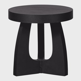 WOOOD Ronde Bijzettafel 'Tala' 45cm, kleur Zwart