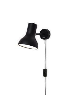 Anglepoise Type 75™ Mini Wandlamp - jet zwart - met kabel
