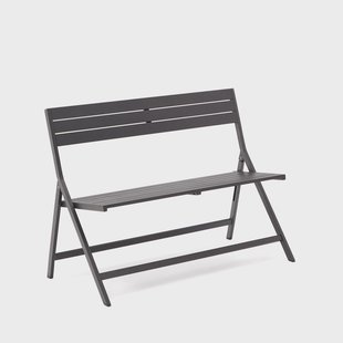 Kave Home Tuinbank 'Torreta' 120cm, kleur Donkergrijs