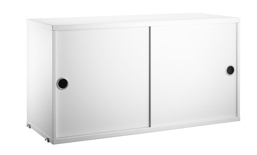 String Furniture Kast met schuifdeuren - Diepte 30 cm - wit