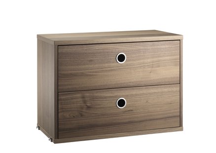 String Furniture Ladeblok - Notenhout - 58 x 42 x 30 cm