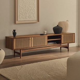 Kave Home TV-meubel 'Elan' Notenhout, 200cm