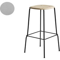 HAY Soft Edge 30 Bar Stool - 65 cm - zwart - lichtgrijs gebeitst