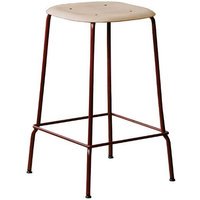 HAY Soft Edge 30 Bar Stool - 65 cm - herfstrood - eiken mat gelakt