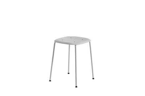 HAY Soft Edge 70 barkruk - lichtgrijs gebeitst - lichtgrijs