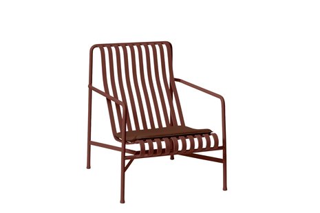 HAY Zitkussen Palissade Lounge Chair High - iron red