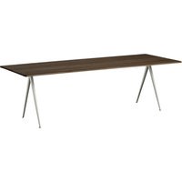 HAY Pyramid tafel - geolied gerookt eik - gepoedercoat beige - 250 cm