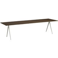 HAY Pyramid tafel - geolied gerookt eik - gepoedercoat beige - 300 cm