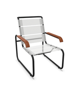 Thonet S 35 N All Seasons - diepzwart - wit