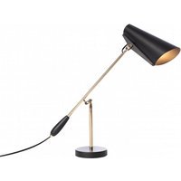 Northern Birdy tafellamp - zwart/messing