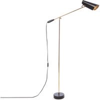 Northern Birdy vloerlamp - zwart/messing