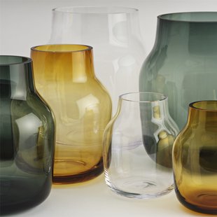 Muuto Silent vaas - M - donkergroen