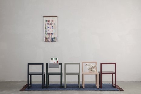 Ferm Living Little Architect stoel - donkerblauw