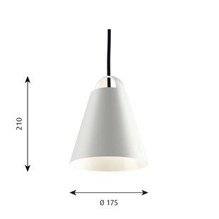 Louis Poulsen Above Hanglamp - wit - S