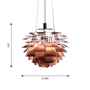 Louis Poulsen PH Artichoke Hanglamp - Koper - M