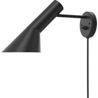 Louis Poulsen AJ wandlamp - Zwart - met kabel